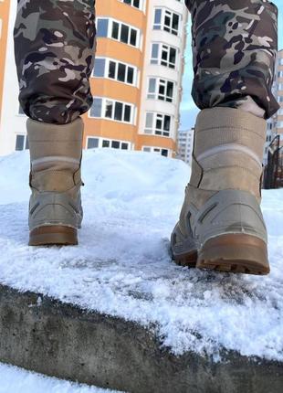 Чоловічі черевики single sword високі бежеві3 фото