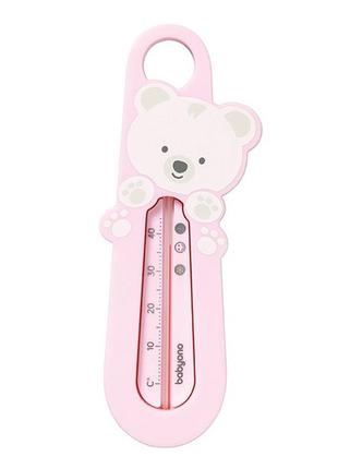Термометр для воды babyono "медвежонок" розовый