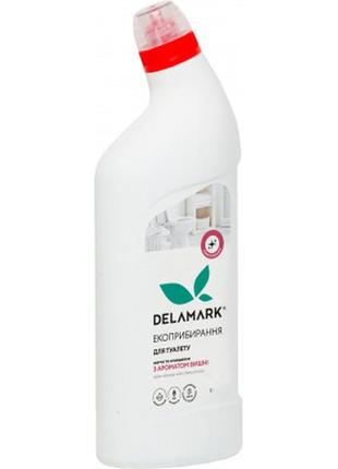 Середовище для чистки туалету delamark з ароматом вишні 1 л (4820152330758)