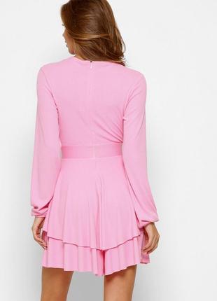 Трикотажна сукня-шорти рожева | 641977 фото