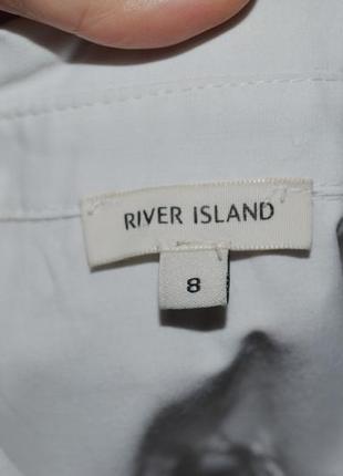 8/s фирменная натуральная женская рубашка блуза блузка river island классика10 фото