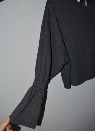М/28 фирменный обалденно модный женский топ свитер реглан блуза зара zara с рукавами6 фото