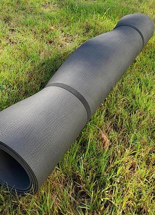 Спортивный коврик каремат для тренировок, йоги, фитнеса fit sport 1850*1100*4.5 мм черный