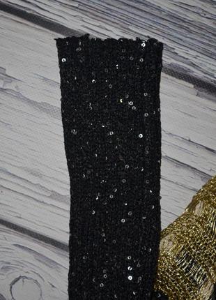 М/l женский фирменный свитер джемпер крупной вязки с блесткой люрексом франция5 фото