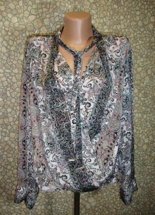 Модная блуза с галстуком "river island"  romania   10-12 р