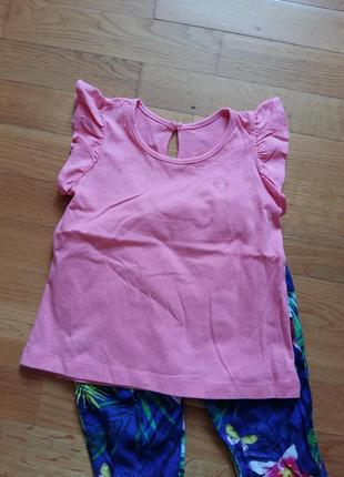 Яскрава футболка з крильцями для маленької модниці matalan на 2-3 роки