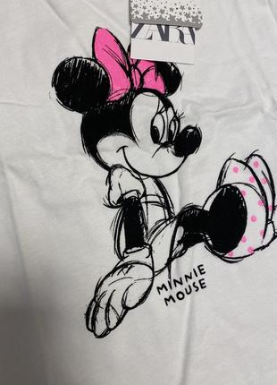 Футболка с minnie mouse zara