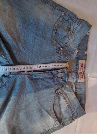 Тоненькие новые светленько голубенькие джинсы 👖 фирменные винтаж 20085 фото