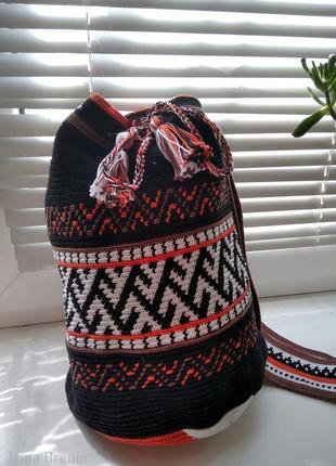 Яркая сумка колумбийская мочалка