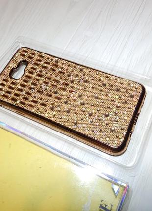 Чехол fashion case для samsung galaxy j5 prime стразы кристаллы блёстки