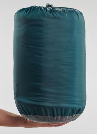 Спальный мешок для кемпинга (190 x 72 см) quechua arpenaz 10 из органического  хлопка синий2 фото