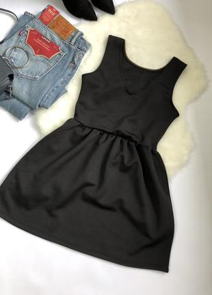 Вечернее черное приталенное платье/сукня baby doll house3 фото
