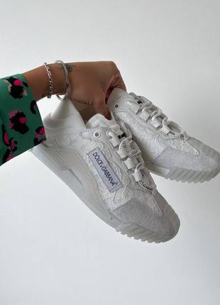 Dc “ns low all white” premium снікери низькі жіночі