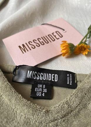 Короткий топ с регулируюмыми шлейками хаки missguided5 фото