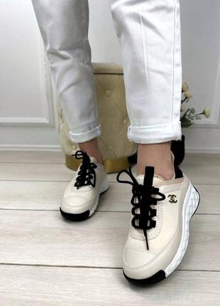 Черные, белые, беж. крутые кроссовки женские кроссовки6 фото