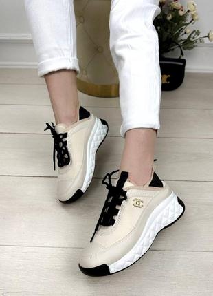 Черные, белые, беж. крутые кроссовки женские кроссовки5 фото