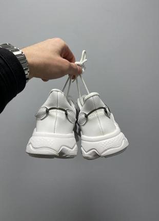 Кроссовки женские adidas ozweego adiprene «white black’3 фото