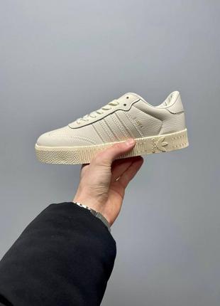 Кроссовки женские adidas samba rose «beige»8 фото