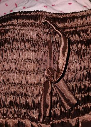 Атласные шаровары на резинке штаны брюки атлас в этно бохо индийском стиле5 фото