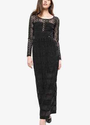 Довге плаття guess, чорного кольору