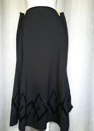 Женская длинная брендовая юбка с подкладкой1 фото