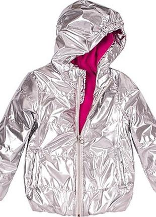 Куртка для девочки  тм бемби/ bembi , цвет: серебро