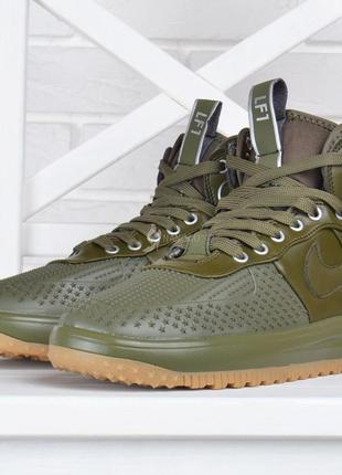 Кроссовки женские nike lunar force 1 duckboot medium olive хаки оливка3 фото