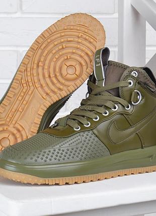 Кроссовки женские nike lunar force 1 duckboot medium olive хаки оливка