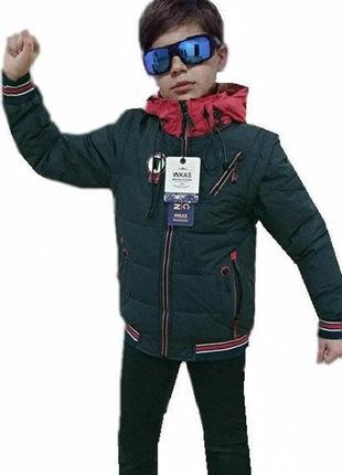 Куртки для мальчика под резинку со съемными рукавами