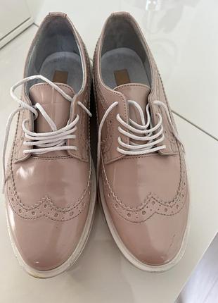 Туфли спортивные кожаные