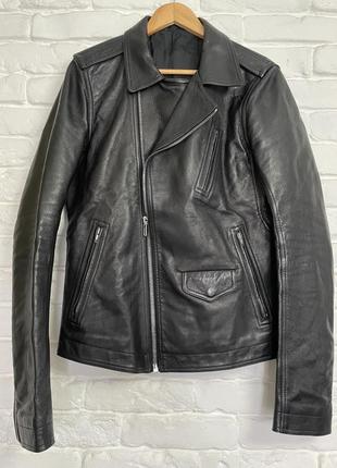 Rick owens - stooges smooth leather jacket1 фото