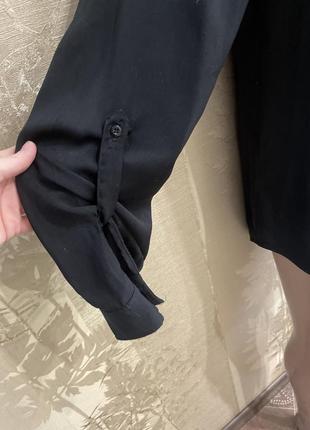 Базовая черная рубашка 👚 oversize2 фото