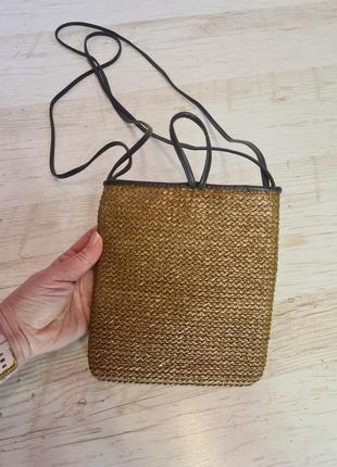 Сиильна маленька плетена сумка fiore3 фото