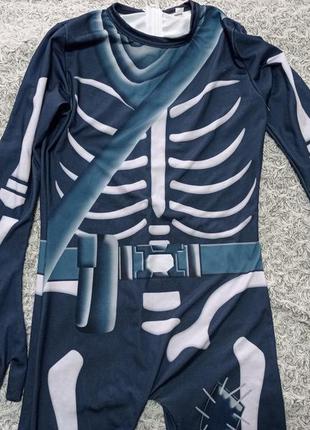 Карнавальный костюм скелет кощей вторая кожа 3d 8-9 лет2 фото
