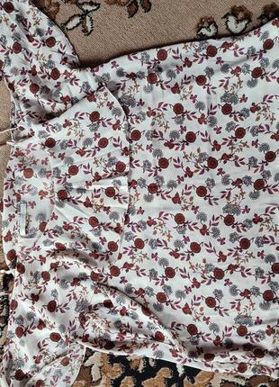 Стильная летняя блуза на бретелях со спущенными рукавами, фасон можно посмотреть на последнем фото3 фото