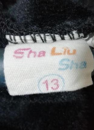 Утепленные лосины sha liu sha на 4 -6 лет (черные)3 фото