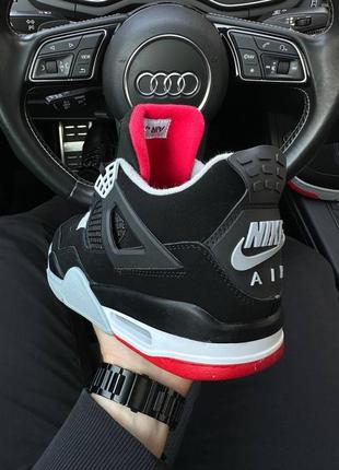 Nike air jordan 4 retro bred5 фото