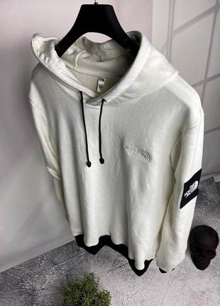 Біла худі the north face / чоловічі брендові кофти норт фейс