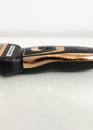 Электробритва сеточная и триммер для бороды gemei/geemy gm-595 с аккумулятором.4 фото
