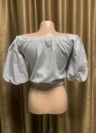 Топ, блузка miss e-vie с пышными рукавами размер на возраст 9-10 лет3 фото