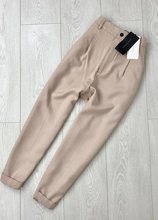 Нежно-розовые брюки штаны брючки zara