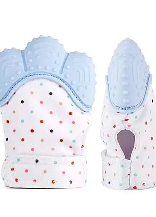 Силиконовый  прорезыватель-перчатка, грызунок варежка, прорезыватель для зубов, рукавичка грызунок