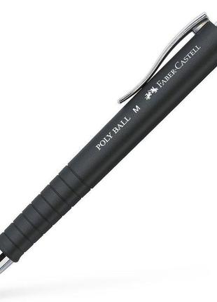 Ручка кулькова автоматична синя 0.7 мм, poly ball m, 241199 faber-castell
