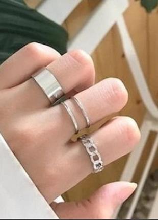 Набор колец кольца колечко кольца масляное массивное6 фото