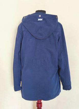 Синяя демисезонная/ осенняя/ весенняя женская куртка парка размер 44-464 фото