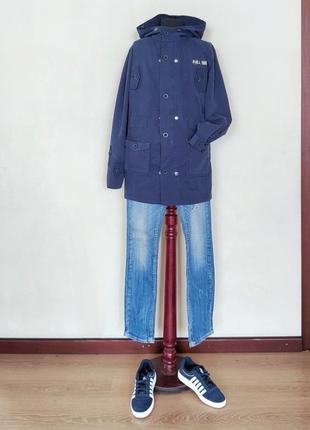 Синяя демисезонная/ осенняя/ весенняя женская куртка парка размер 44-469 фото