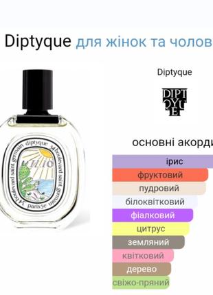 Масляные духи diptyque ilio 10 ml франция3 фото