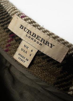 Burberry london women'sstar plaid wool skirt шерстяная юбка3 фото