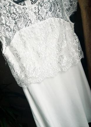 Нежное белое кружевное свадебное платье vero moda красивейшее шикарное6 фото