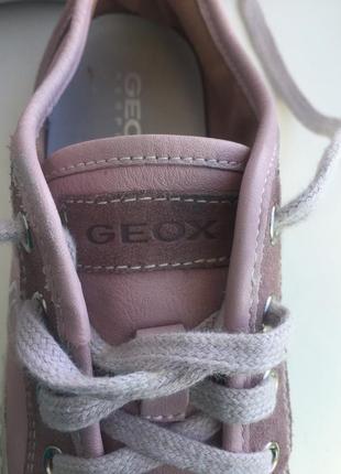 Кожаные кеды geox розовые, 36 размер кеди7 фото